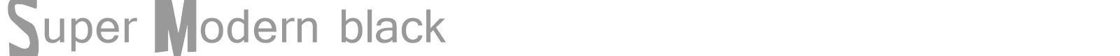 Super Modern black font preview